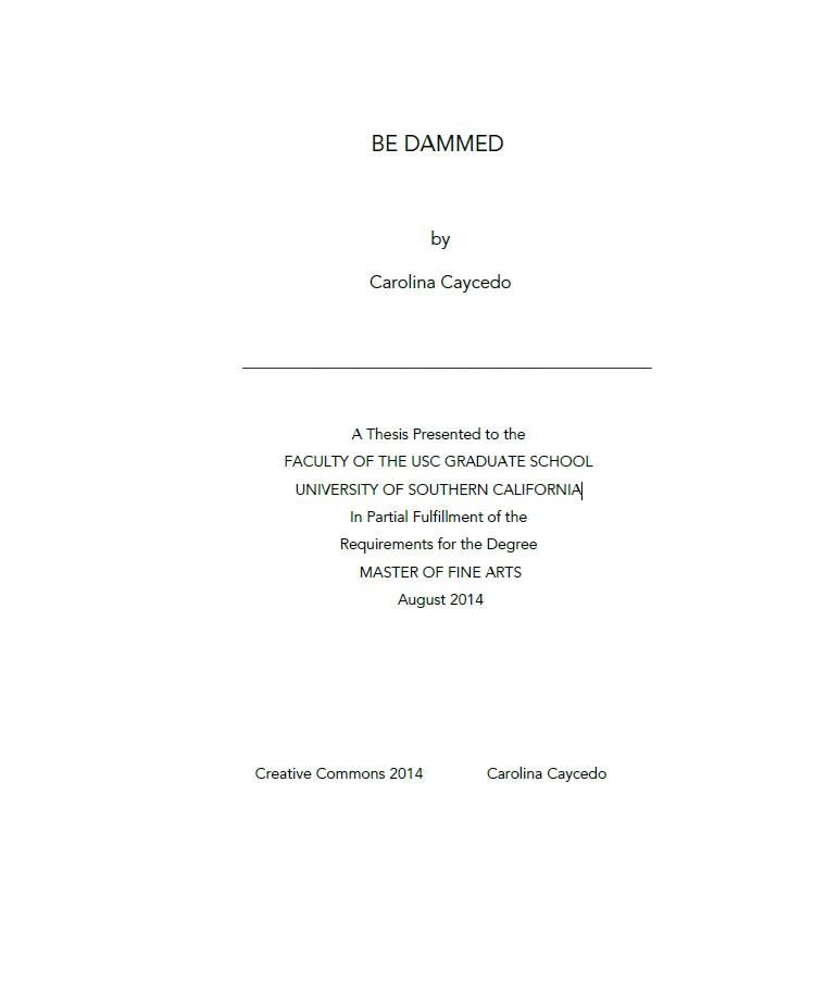 Portada de BE DAMMED