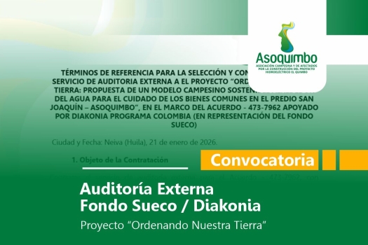 Convocatoria Auditoría Externa – Fondo Sueco / Diakonia